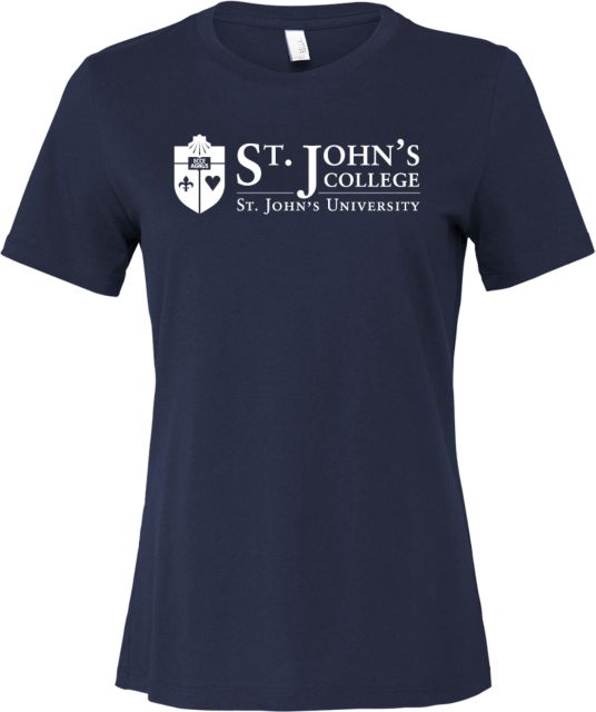 St. Johns Bella + Canvas Womens Relaxed Cotton T Shirt St Johns University St Johns College - ONLINE ONLY