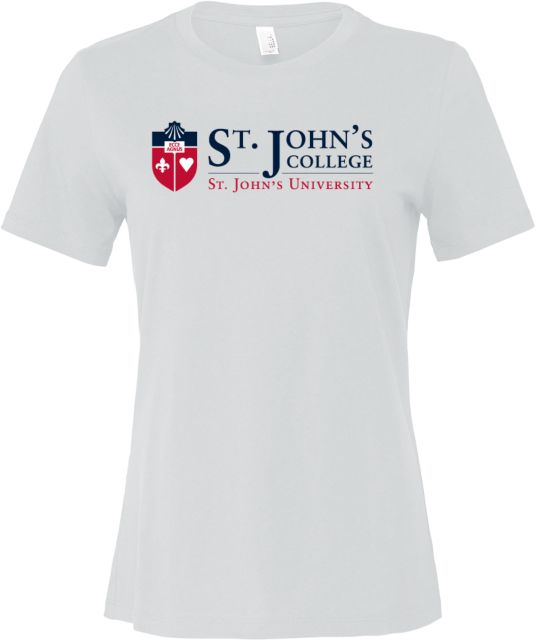 St. Johns Bella + Canvas Womens Relaxed Cotton T Shirt St Johns University St Johns College - ONLINE ONLY