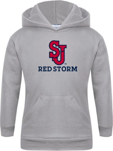 St. Johns Youth Fleece Hoodie SJ Redstorm Stacked - ONLINE ONLY