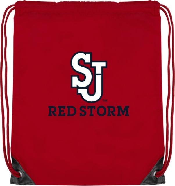 St. Johns Drawstring Backpack SJ Redstorm Stacked - ONLINE ONLY