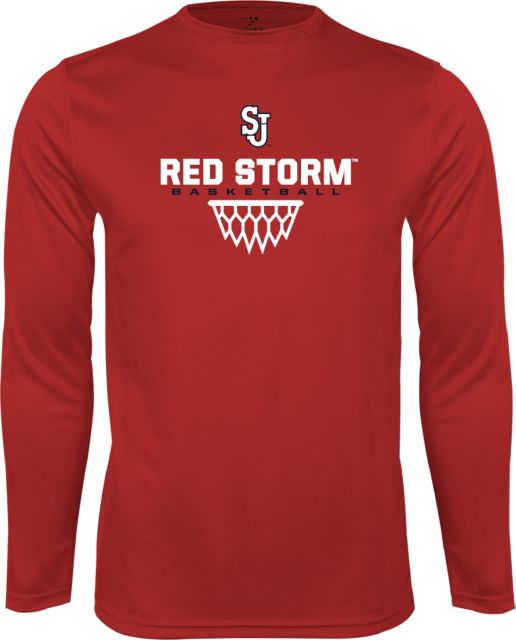 St. Johns Performance Longsleeve Shirt Basketball Sharp Net Design - ONLINE ONLY