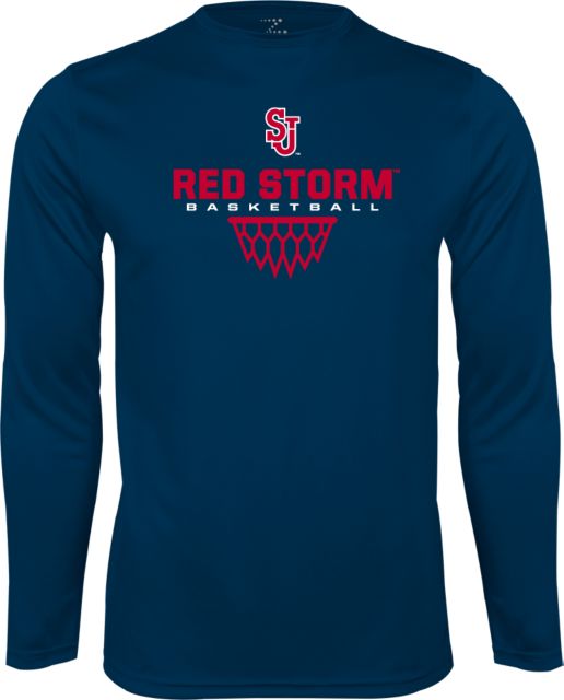 St. Johns Performance Longsleeve Shirt Basketball Sharp Net Design - ONLINE ONLY