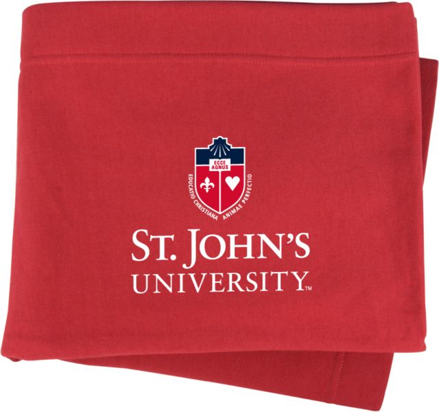 St. Johns Sweatshirt Blanket University Mark Stacked - ONLINE ONLY