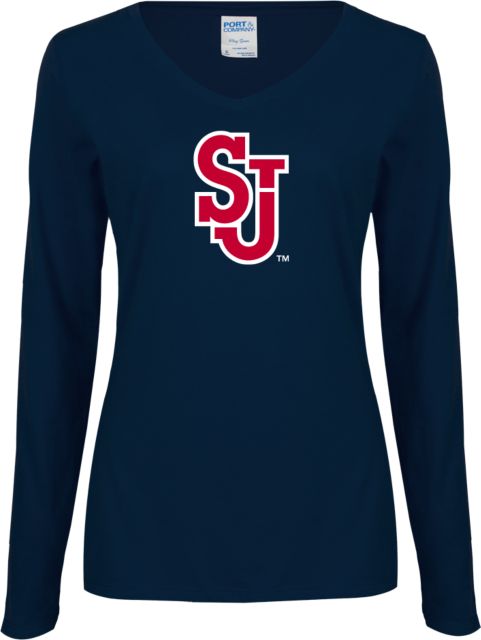 St. Johns Ladies Long Sleeve V Neck Tee SJ - ONLINE ONLY