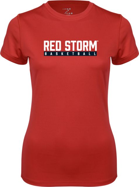 St. Johns Ladies Syntrel Performance Tee Basketball Bar Design - ONLINE ONLY