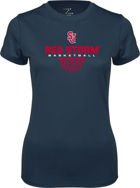 St. Johns Ladies Syntrel Performance Tee Basketball Sharp Net Design - ONLINE ONLY