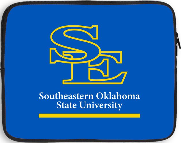 Southeastern Oklahoma State 10 inch Neoprene iPad/Tablet Sleeve Southeastern Oklahoma State University Stacked - ONLINE ONLY