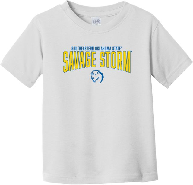 Southeastern Oklahoma State Toddler T Shirt Southeastern Oklahoma State over Savage Storm - ONLINE ONLY