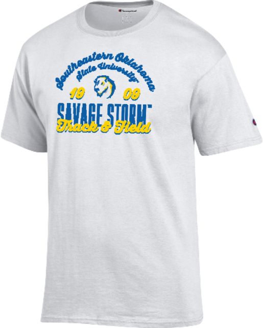 Southeastern Oklahoma State Champion T Shirt Savage Storm Track and Field - ONLINE ONLY