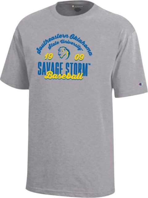 Southeastern Oklahoma State Youth Champion Short Sleeve Tee Savage Storm Baseball - ONLINE ONLY