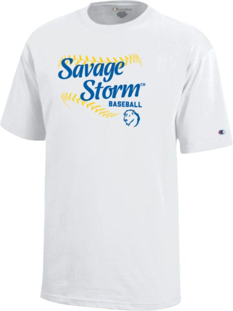 Southeastern Oklahoma State Youth Champion Short Sleeve Tee Savage Storm Baseball Design - ONLINE ONLY