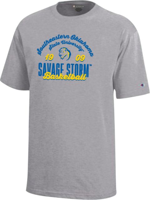 Southeastern Oklahoma State Youth Champion Short Sleeve Tee Savage Storm Basketball - ONLINE ONLY