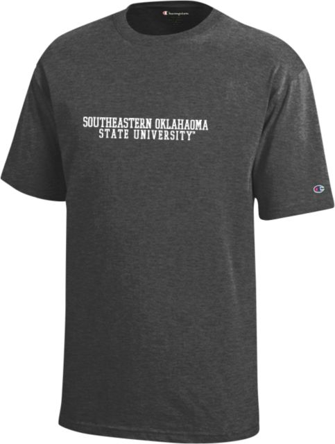 Southeastern Oklahoma State Youth Champion Short Sleeve Tee Southeastern Oklahoma State University Block Text - ONLINE ONLY