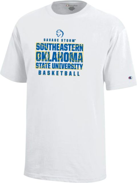 Southeastern Oklahoma State Youth Champion Short Sleeve Tee Savage Storm Basketball Design - ONLINE ONLY
