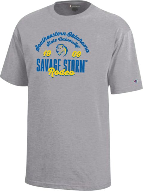 Southeastern Oklahoma State Youth Champion Short Sleeve Tee Savage Storm Rodeo - ONLINE ONLY