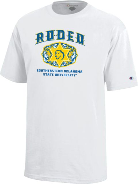 Southeastern Oklahoma State Youth Champion Short Sleeve Tee Southeastern Oklahoma State Rodeo Design - ONLINE ONLY