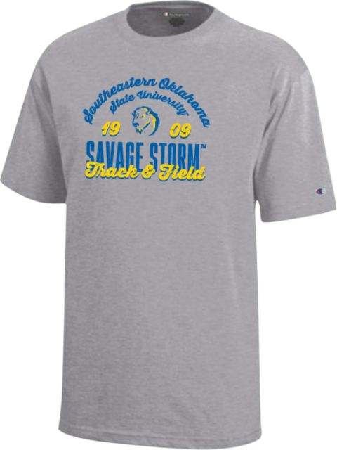 Southeastern Oklahoma State Youth Champion Short Sleeve Tee Savage Storm Track and Field - ONLINE ONLY