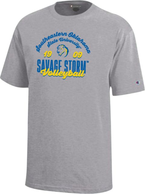 Southeastern Oklahoma State Youth Champion Short Sleeve Tee Savage Storm Volleyball - ONLINE ONLY