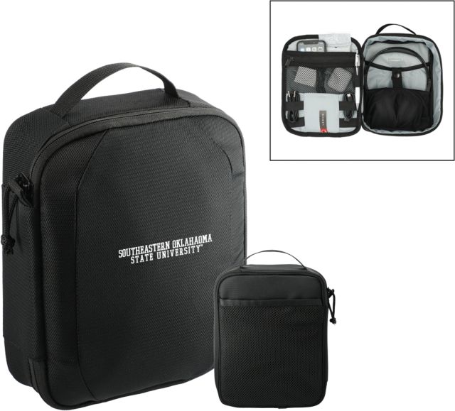 Southeastern Oklahoma State RPET Headphone and Tech Case Southeastern Oklahoma State University Block Text - ONLINE ONLY
