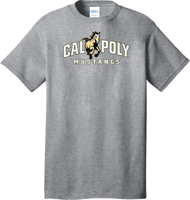 Cal Poly Extended Athletic Heather T Shirt Athletic Primary Wordmark - PLUS - ONLINE ONLY
