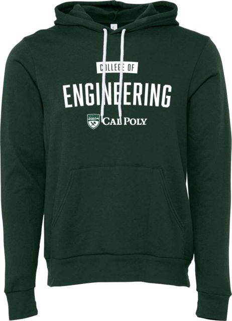 Cal Poly Bella + Canvas Fleece Hood CENG - ONLINE ONLY