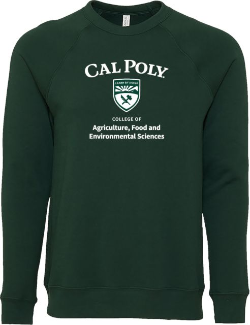 Cal Poly Bella + Canvas Fleece Crew CAFES - ONLINE ONLY