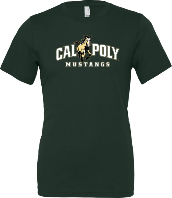 Cal Poly Bella + Canvas Jersey Cotton T Shirt Athletic Primary Wordmark - ONLINE ONLY