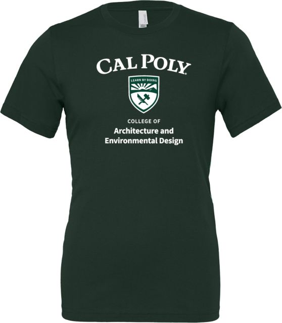 Cal Poly Bella + Canvas Jersey Cotton T Shirt CAED - ONLINE ONLY
