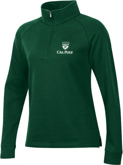 Cal Poly Gear Womens Field 1/4 Zip University Mark Vertical - ONLINE ONLY
