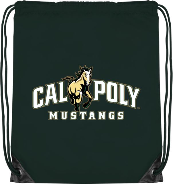 Cal Poly Drawstring Backpack Athletic Primary Wordmark - ONLINE ONLY