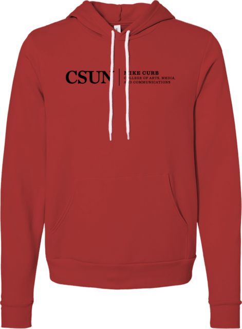 Cal State Northridge Bella + Canvas Fleece Hood Mike Curb - ONLINE ONLY