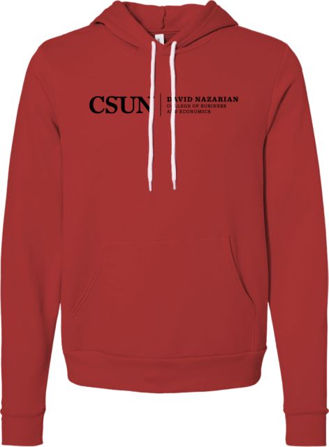 Cal State Northridge Bella + Canvas Fleece Hood David Nazarian - ONLINE ONLY