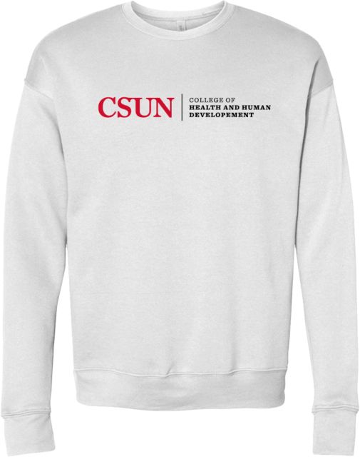 Cal State Northridge Bella + Canvas Fleece Crew Health and Human Development - ONLINE ONLY