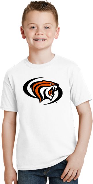 Pacific Tigers Youth T Shirt Pacific Powercat Primary Mark - ONLINE ONLY