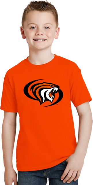 Pacific Tigers Youth T Shirt Pacific Powercat Primary Mark - ONLINE ONLY