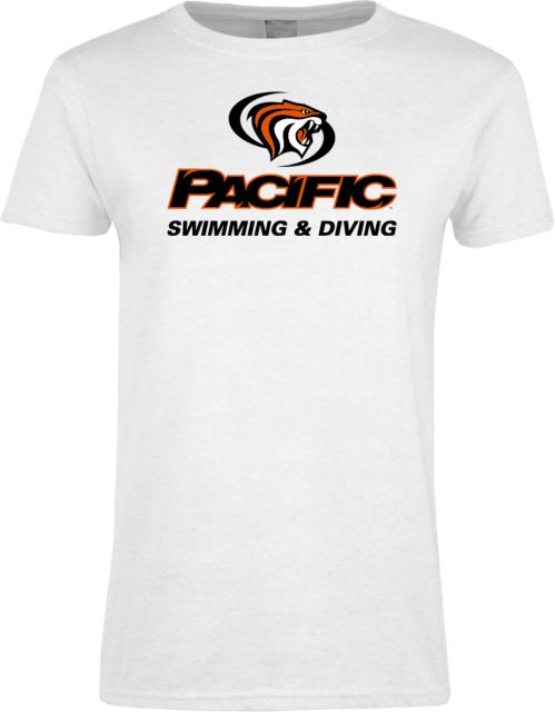 Pacific Tigers Womens Short Sleeve Tee Pacific Swimming and Diving - ONLINE ONLY
