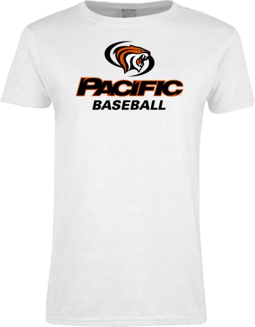 Pacific Tigers Womens Short Sleeve Tee Pacific Baseball - ONLINE ONLY
