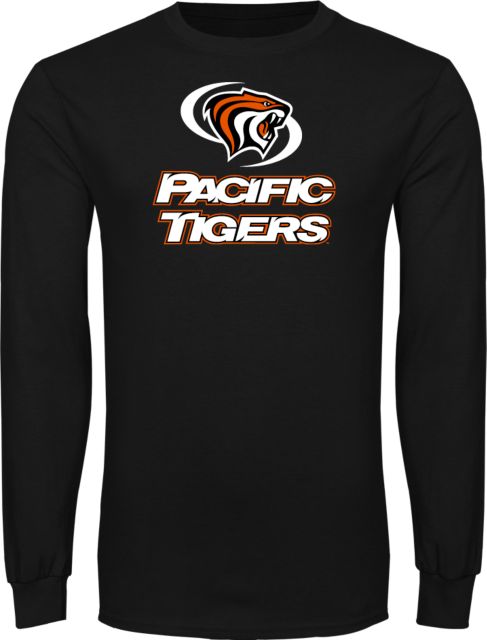 Pacific Tigers Long Sleeve T Shirt Pacific Powercat Secondary Mark - ONLINE ONLY