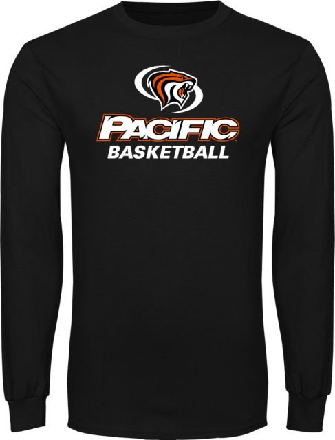 Pacific Tigers Long Sleeve T Shirt Pacific Basketball - ONLINE ONLY