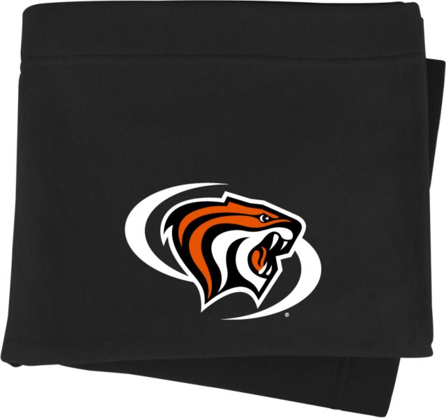 Pacific Tigers Sweatshirt Blanket Pacific Powercat Primary Mark - ONLINE ONLY