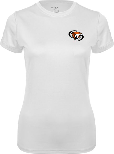 Pacific Tigers Ladies Syntrel Performance Tee Pacific Powercat Primary Mark - ONLINE ONLY