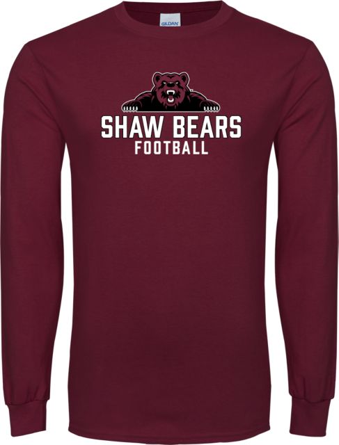 Shaw University Long Sleeve T Shirt Football - ONLINE ONLY