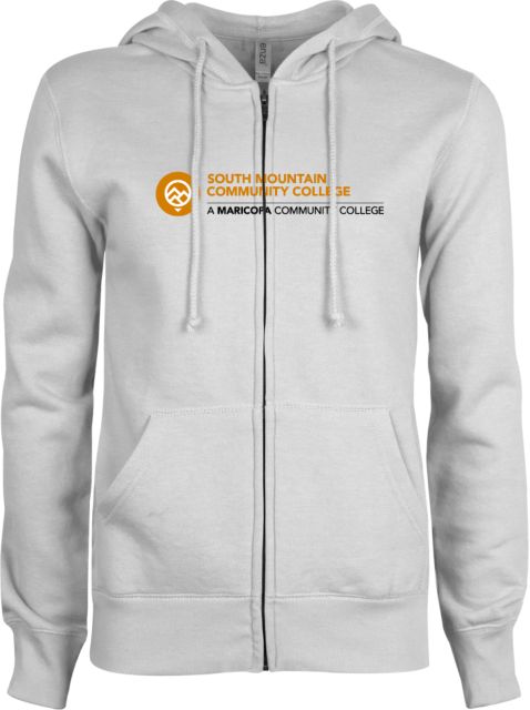 South Mountain Comm College ENZA Ladies Fleece Full Zip Hoodie Primary Mark - ONLINE ONLY
