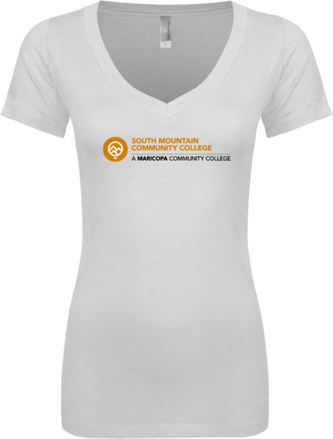 South Mountain Comm College Next Level Ladies Junior Fit Ideal V Tee Primary Mark - ONLINE ONLY
