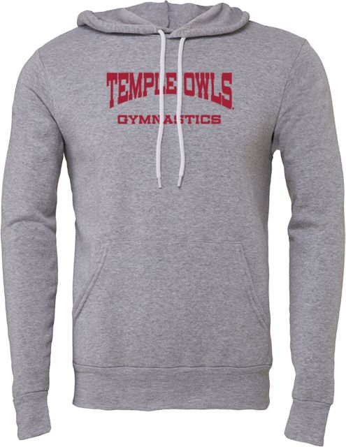Temple Bella + Canvas Fleece Hood Gymnastics - Temple University - ONLINE ONLY