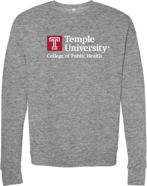 Temple Bella + Canvas Fleece Crew College of Public Health - Temple University - ONLINE ONLY