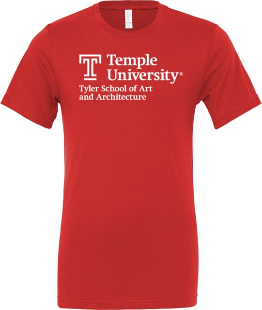 Temple Bella + Canvas Jersey Cotton T Shirt Tyler School of Art and Architecture - Temple University - ONLINE ONLY