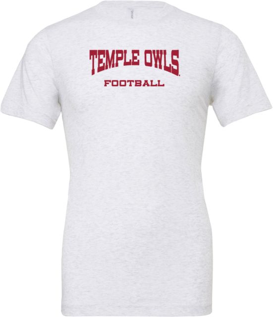 Temple Bella + Canvas Jersey Cotton T Shirt Football - Temple University - ONLINE ONLY
