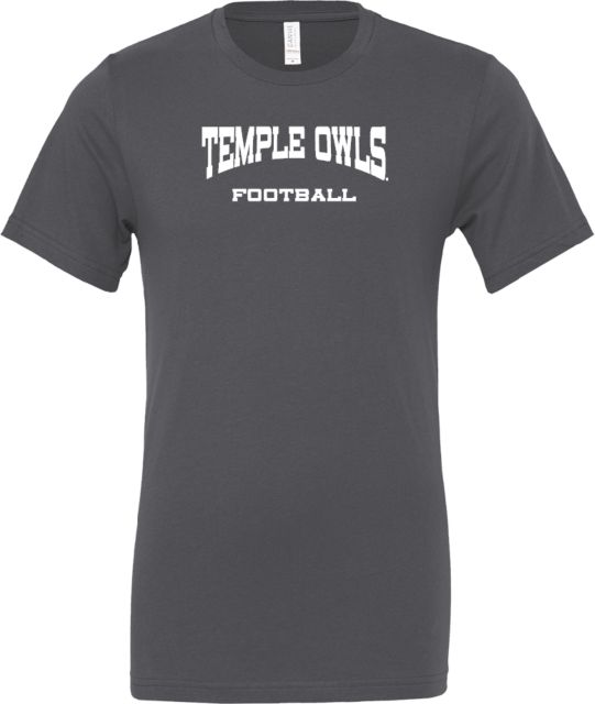 Temple Bella + Canvas Jersey Cotton T Shirt Football - Temple University - ONLINE ONLY
