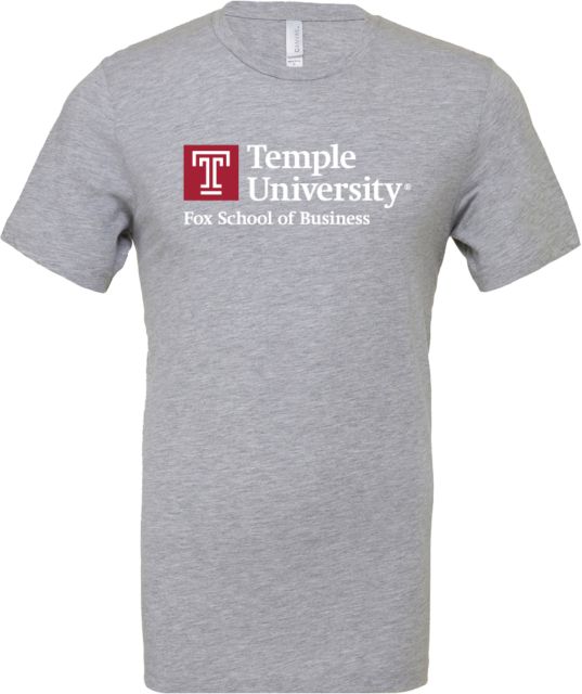 Temple Bella + Canvas CVC T Shirt Fox School of Business - Temple University - ONLINE ONLY